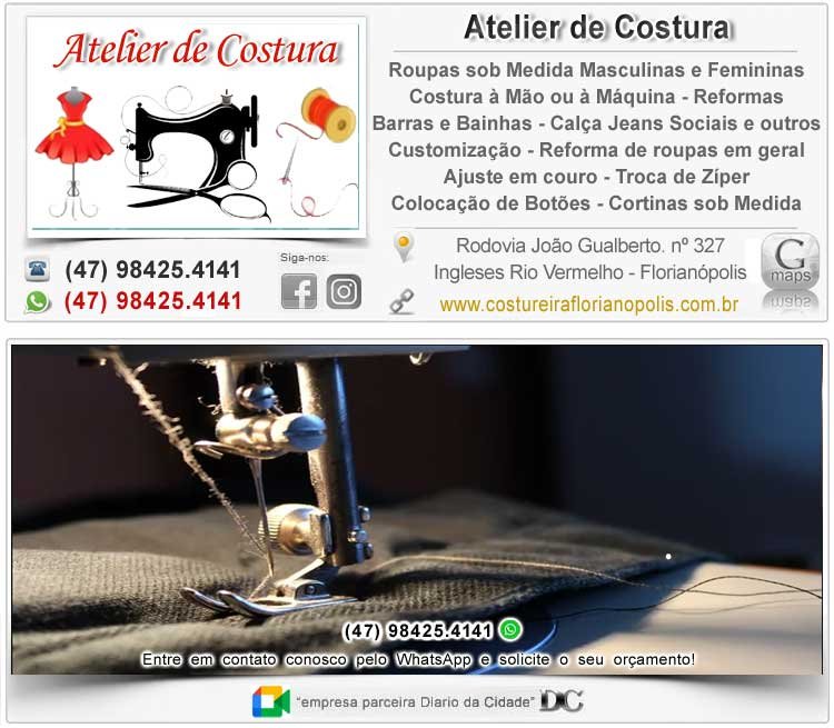 Atelier de costura florianópolis conserto e customização Reparos de roupas Bainhas Trocas de Zíper Ajustes em roupas casuais e de festa
